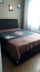 Voodi Vincenzo 160×200cm, must (1 foto / 4)