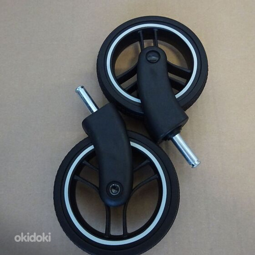 UUS! Musta värvi ratastega lapsevanker (foto #5)