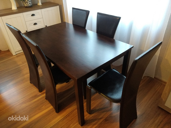 Кухонный стол + 5 стульев (фото #2)