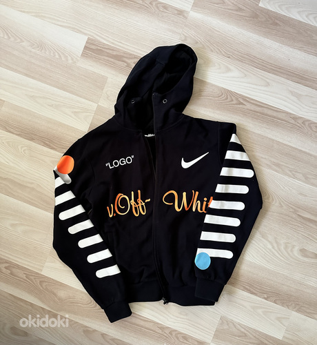 Толстовка на молнии off white Nike