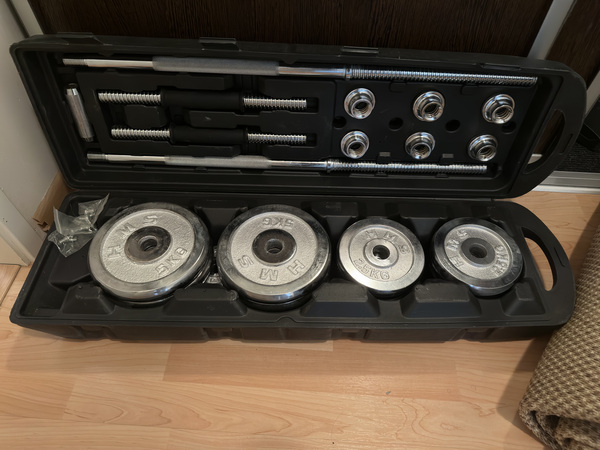 Raskuste ja käepidemete komplekt HMS STC50, 50 kg
