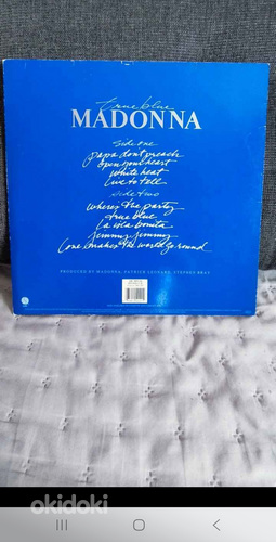 MADONNA vinüülplaat (True Blue) 1986. aasta. Seisukord suure