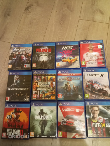 Продам 11 игр на пс 4
