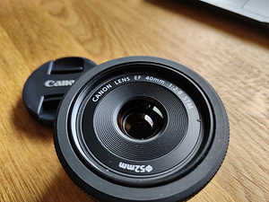 Canon 40mm f2.8 objektiiv lens (4 foto / 4)