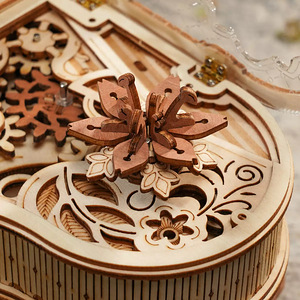 ROKR Magic Piano Mechanical Music Box 3D Wooden Puzzle (5 foto / 7)