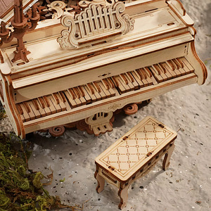 ROKR Magic Piano Mechanical Music Box 3D Wooden Puzzle (2 foto / 7)