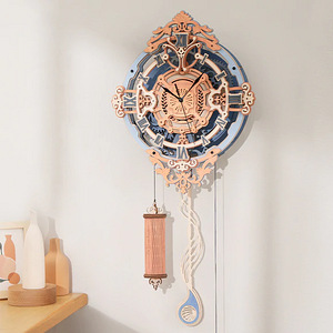 ROKR Romantic Note Wall Clock Mechanical Gear 3D (1 foto / 6)