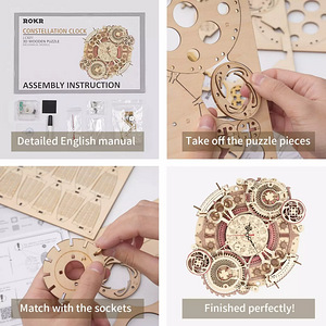 ROKR Zodiac Wall Clock Mechanical Time Art Engine (5 foto / 6)