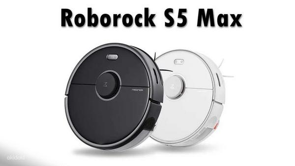 Robottolmuimeja Xiaomi Roborock S5 Max must. Uus garantii 2a (foto #1)