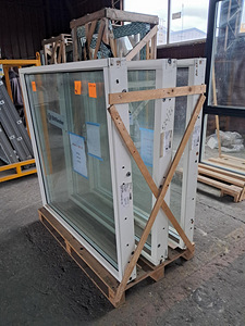 Aken kinnine F1L-14x14 1380/1380, NCS S 0502-Y valge, Rw-34d (2 foto / 2)