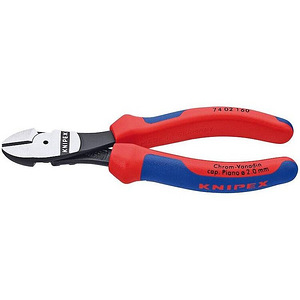 KNIPEX Jõukülglõiketangid 160mm Comfort käepide 74 02 160 (1 foto / 1)