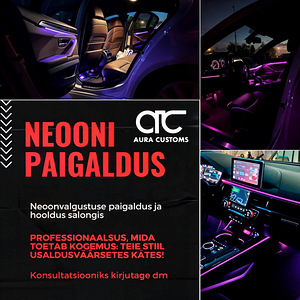 Professionaalne neooni paigaldamine salongi (2 foto / 4)