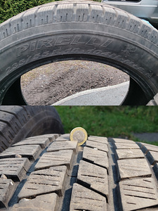 Pirelli rehvid 235/55/R18 aastaringsed, 7-8mm, 2 rehvi (1 foto / 1)