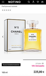 Coco chanel N 5 parfüümvesi naistele 100ml (3 foto / 5)