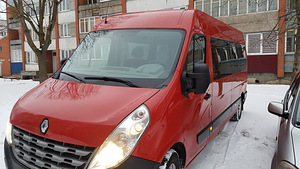 Pasažieris 8+1. Renault Master 2.3 D 107 kw