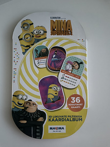 Minionid 3D liikuvate kaardid terve kollektsioon