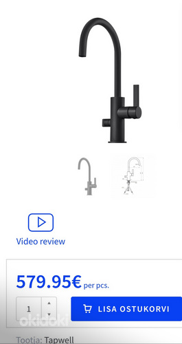 Segisti Tapwell ARM 184 Matte Black