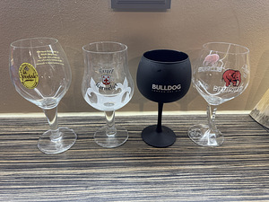 Collection of branded bar glasses (beer / whisky / shot glas (5 foto / 9)