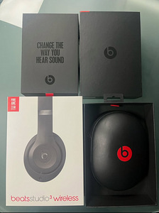 Beats Studio3 Wireless Headphones, Matte Black-ZML (1 foto / 6)