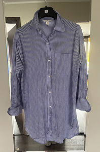 H&M helesinine triiksärk, size XS-S