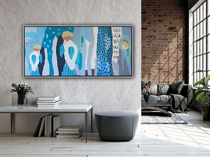 Eksklusiivne suur maal – 150x70 cm, “Maa rütm” (1 foto / 8)