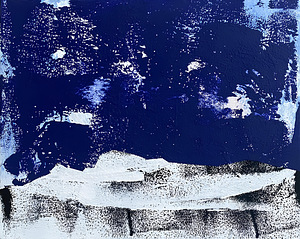 Abstraktne mägimaastik – akrüül lõuendil, 40×50 cm (1 foto / 4)