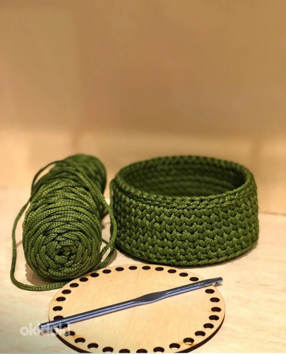 Տրիկոտաժե զամբյուղներ ցանկացած չափի և գույնի (5)