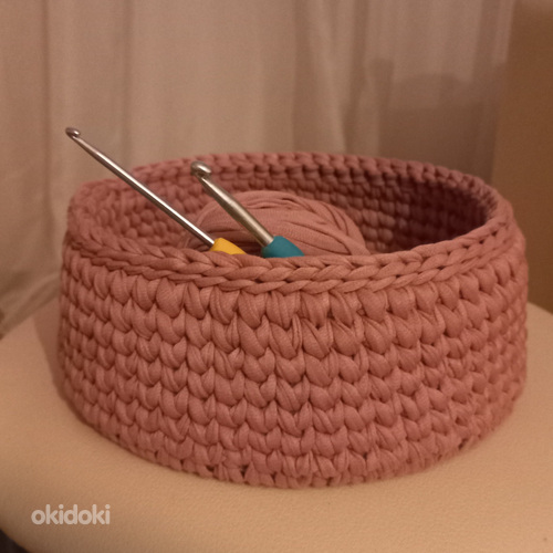 Տրիկոտաժե զամբյուղներ ցանկացած չափի և գույնի (7)