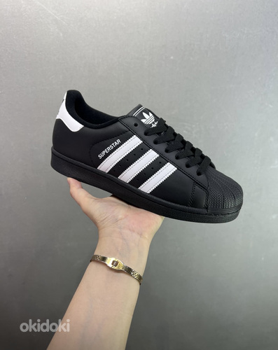 Adidas Superstar Black Leather