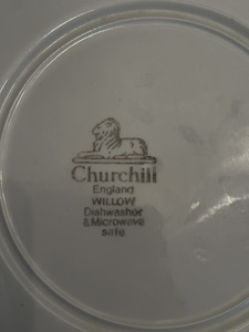 Churchill Set “Blue Willow” Vintage (6 foto / 8)