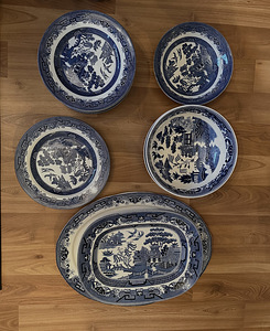 Churchill Set “Blue Willow” Vintage (8 foto / 8)