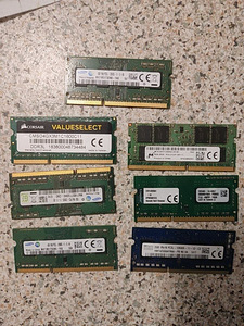 Sülearvutite SODIMM mälu 7 tk (1 foto / 8)