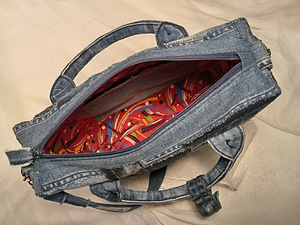 One-of-a-kind Boro-style handbag (9 foto / 10)
