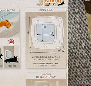 FERPLAST Swing 1 - ukseluuk / Pet door / Luuk (3 foto / 3)