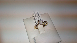 Kuldsõrmus 585, 2,41gr, D0, 13ct+6;D0,03ct+1 (1 foto / 3)