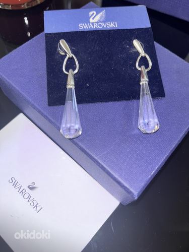 Swarovski серьги с кристаллами