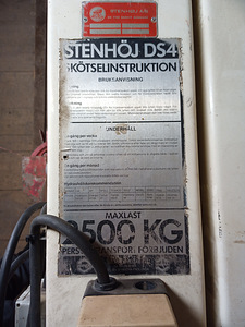 4postiga autotõstuk Stenhöj DS4 2500 kg (6 foto / 8)