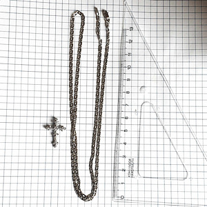 Kett 61 cm valgest kullast 585 14 K teemantidega 11 gr (9 foto / 10)