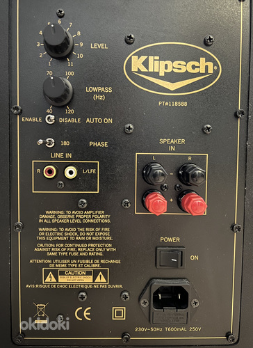 Klipsch KSW10 subwoofer Limited Edition (foto #4)