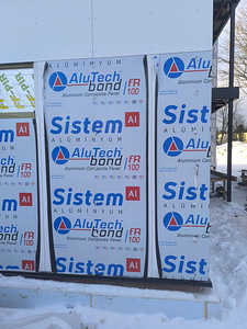 Alumiiniumkomposiitplaat fassaadidele | Tulekindel (5 foto / 5)