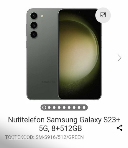 Nutitelefon Samsung Galaxy S23+ 5G, 8+512GB