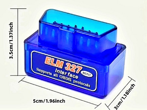 OBD2 Bluetooth mini ver 2.1 սկաներ դիագնոստիկայի ELM327։ (2 լուսանկար / 4)