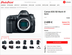 Canon EOS 5D Mark IV (body) peegelkaamera (9 foto / 10)