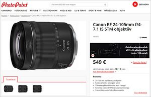 Canon RF 24-105mm f/4-7.1 IS STM objektiiv (uus) (9 foto / 9)