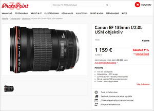 Canon EF 135mm f/2L USM objektiiv (10 foto / 10)