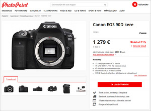 Canon EOS 90D (body) peegelkaamera (10 foto / 10)