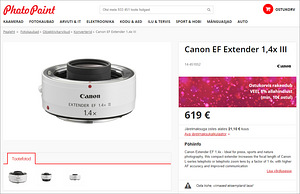 Canon EF Extender 1.4x III (konverter) (10 foto / 10)