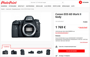 Canon EOS 6D Mark II (body) peegelkaamera (10 foto / 10)