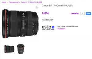 Canon EF 17-40mm f/4L USM objektiiv (10 foto / 10)
