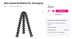 Joby GorillaPod 1K statiiv (2 foto / 3)